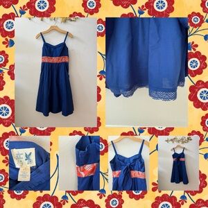 Edme & Esyllte cobalt blue midi dress, size 4